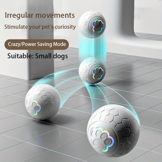 Interactive Pet Toy Ball - Rechargeable, Bite Resistant, Automatic Smart Bouncing Balls