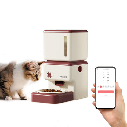 3.5L wireless pet automatic feeder Paiwang patent cross-border spot mobile app remote cat and dog feeding machine